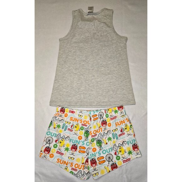 M&M's‎ Womens Pajama Set Tank Top and Shorts Summer Beach Fun Outfit Size S - Picture 6 of 6
